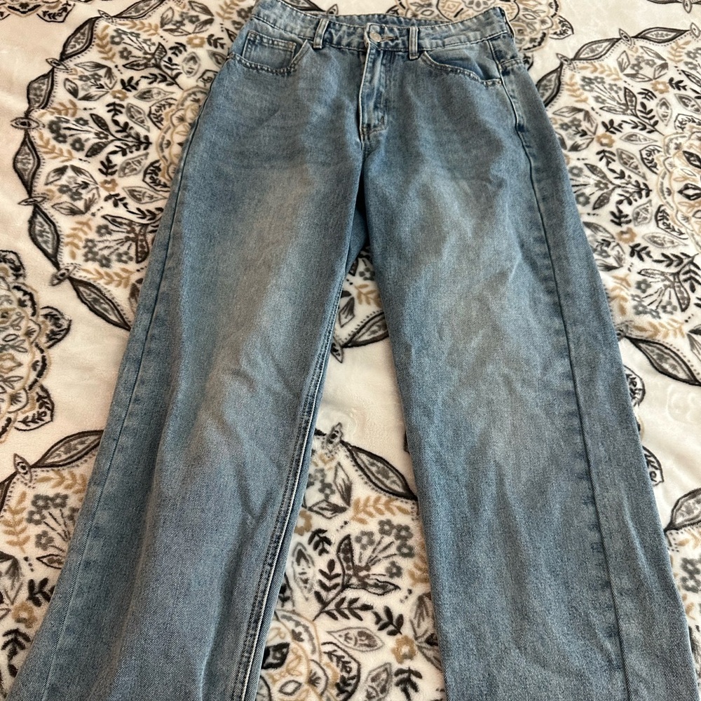 Classic Blue Denim Waist Adjustable Jeans
